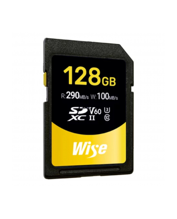 Wise SDXC UHS-II V60       128GB R:290MBs / W:100MBs   WI-SD-S128