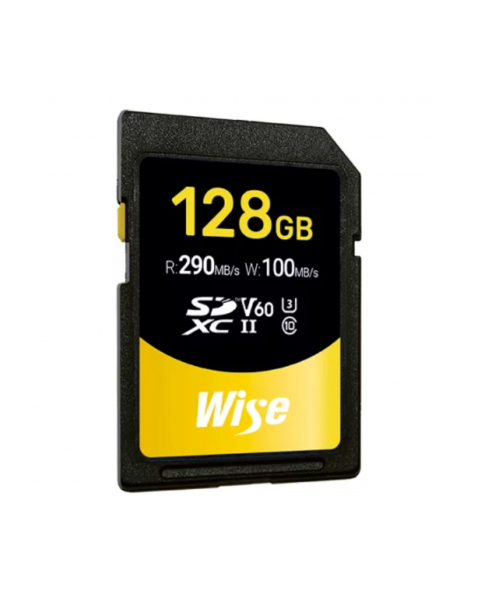 Wise SDXC UHS-II V60       128GB R:290MBs / W:100MBs   WI-SD-S128 główny