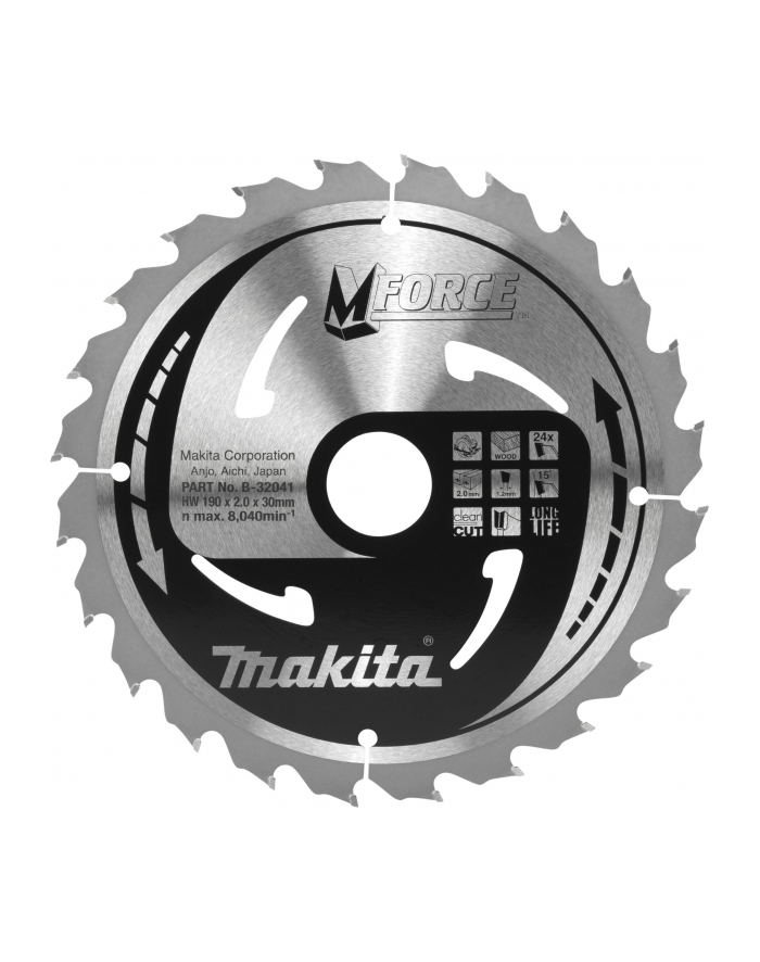 Makita B-32041 M-FORCE Saw Blade 190x30x24Z główny