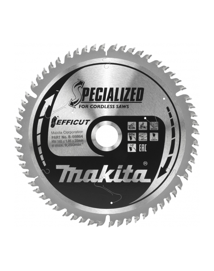 Makita B-69864 EFFICUT Saw Blade 165x20x60Z główny