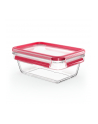 Emsa Clip'amp;Close Glass Food Container 850 ml  red - nr 2