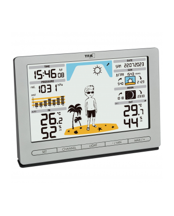 tfa-dostmann TFA 35.1097.54 silver METEO JACK Wireless Weather Station