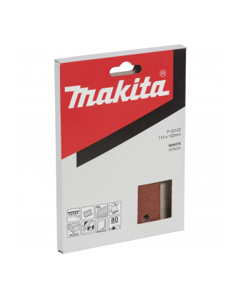 Makita P-33102 Sandpaper Velcro 102x114mm 80