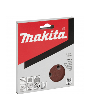 Makita P-43561 Sandpaper Velcro 125mm  100