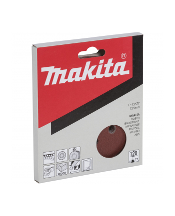 Makita P-43577 Sandpaper Velcro 125mm  120