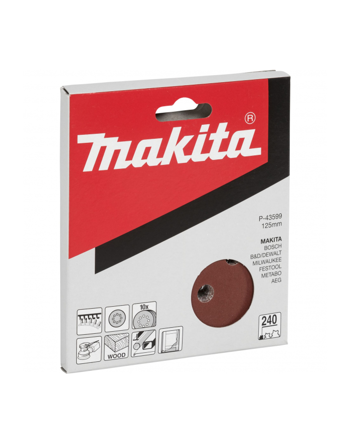 Makita P-43599 Sandpaper Velcro 125mm  240 główny