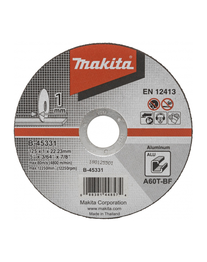 Makita B-45331 cutting disk 125x1mm Alu główny