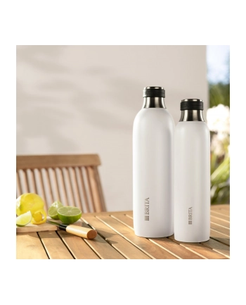Brita sodaTRIO stainl. steel Bottle Kolor: BIAŁY small