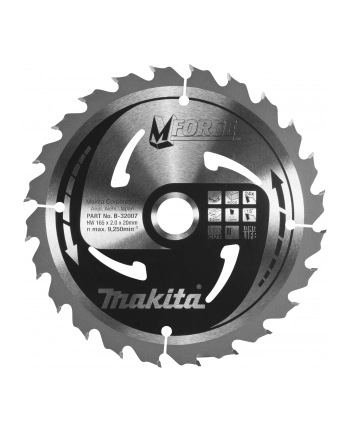 Makita B-32007 M-FORCE Saw Blade 165x20x24Z