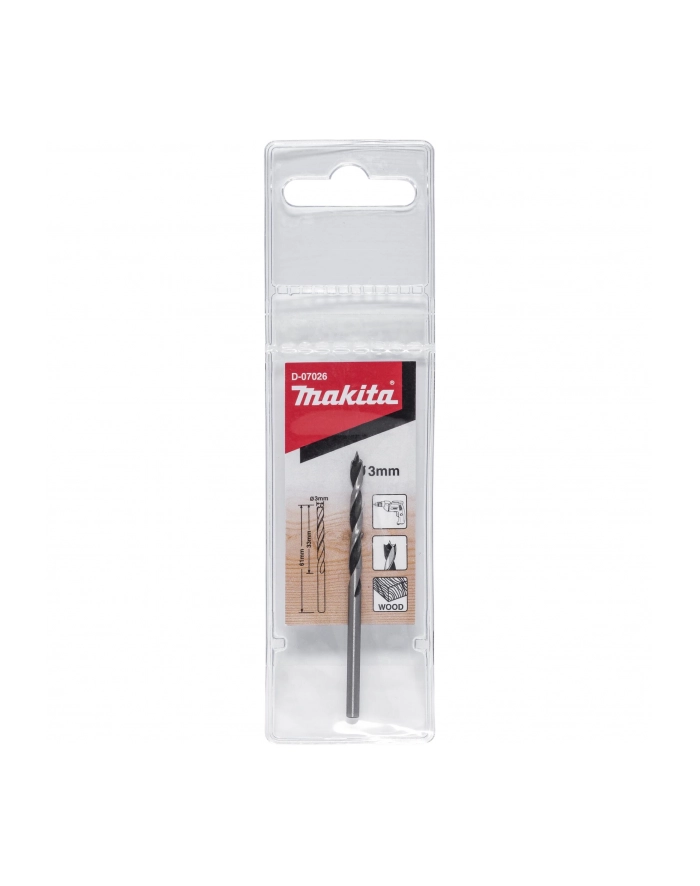 Makita D-07026 Wood Drill 3x60mm główny