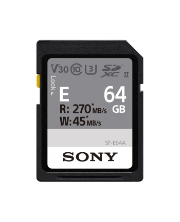 Sony SDXC E series 64GB UHS-II Class 10 U3 V30