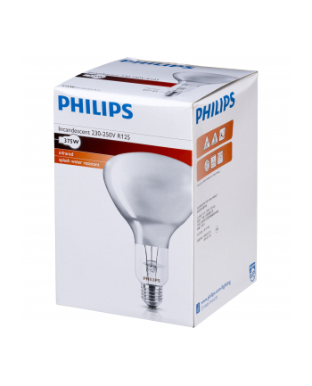 Philips infrared lamp BR125 IR 375W E27 230-250V CL