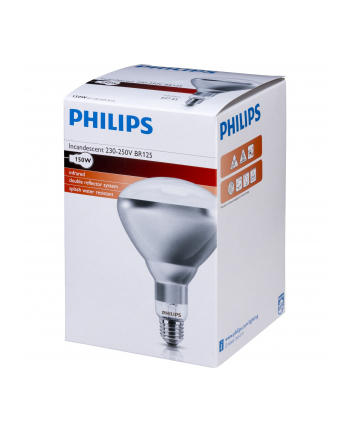 Philips infrared lamp BR125 IR 150W E27 230-250V CL