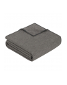 Ibena Uni Structure Blanket grey Charlotte GOTS, 140x200cm - nr 1