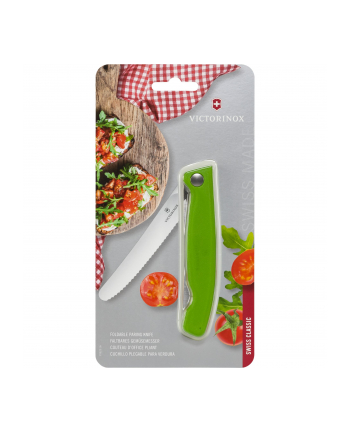 Victorinox Swiss Classic Foldable Paring Knife  green