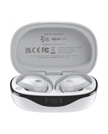 Boompods Sportpods Ocean TWS White