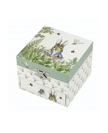 Trousselier Music Box with Drawer, Peter Rabbit, Dragonfly