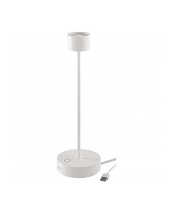 ab+ by Abert Saturno przenosna lampa stolowa biala