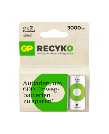 gp batteries 1x2 GP ReCyko NiMH Accus C Baby 3000mAH, ready to use