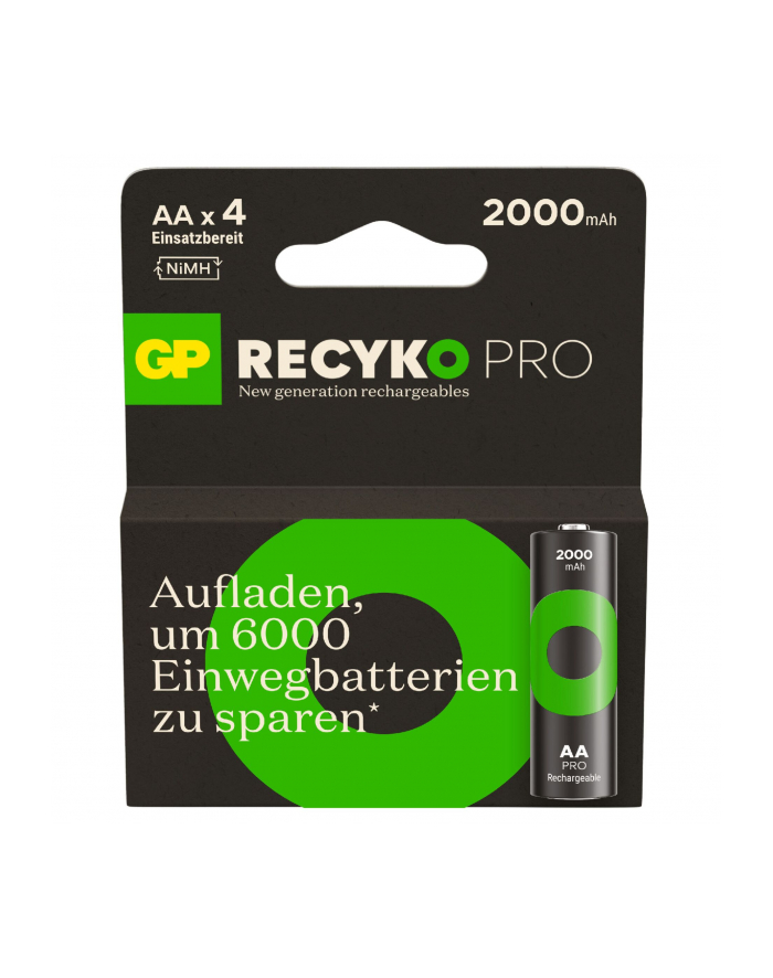 gp batteries 1x4 GP ReCyko Pro NiMH Battery AA/Mignon 2000mAh Pro główny