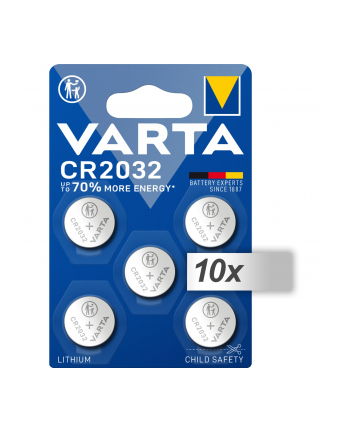 10x5 Varta electronic CR 2032 Lith. Coin Battery 06032 101 415 nr 1