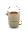 Bredemeijer Tea-for-one Umea beige / Acacia Lid  142024 - nr 1