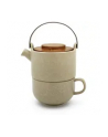 Bredemeijer Tea-for-one Umea beige / Acacia Lid  142024 - nr 4