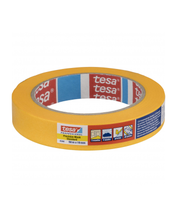 Tesa Masking Tape 50m x 10mm Stand.Prec. yellow 04344