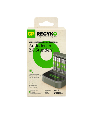 gp batteries GP ReCyko B441 4-fold LCD-Model Docking St. + 4x AA NiMh 2100mAh