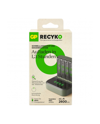 gp batteries GP ReCyko M452 4-fold LCD-Model Docking St. + 4x AA NiMh 2600mAh