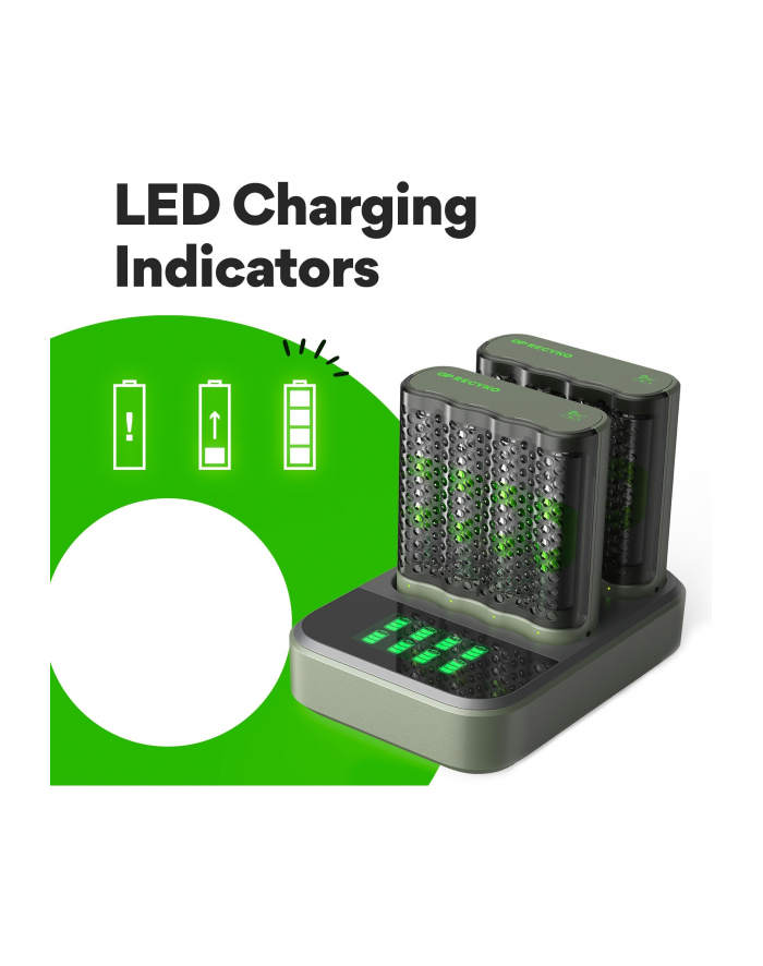 gp batteries GP ReCyko M452 8-fach LCD-Model Docking St. + 4x AA NiMh 2600mAh główny