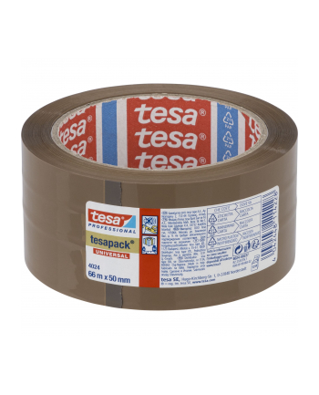 Tesa Packaging Tape 66m x 50mm universal brown 04024