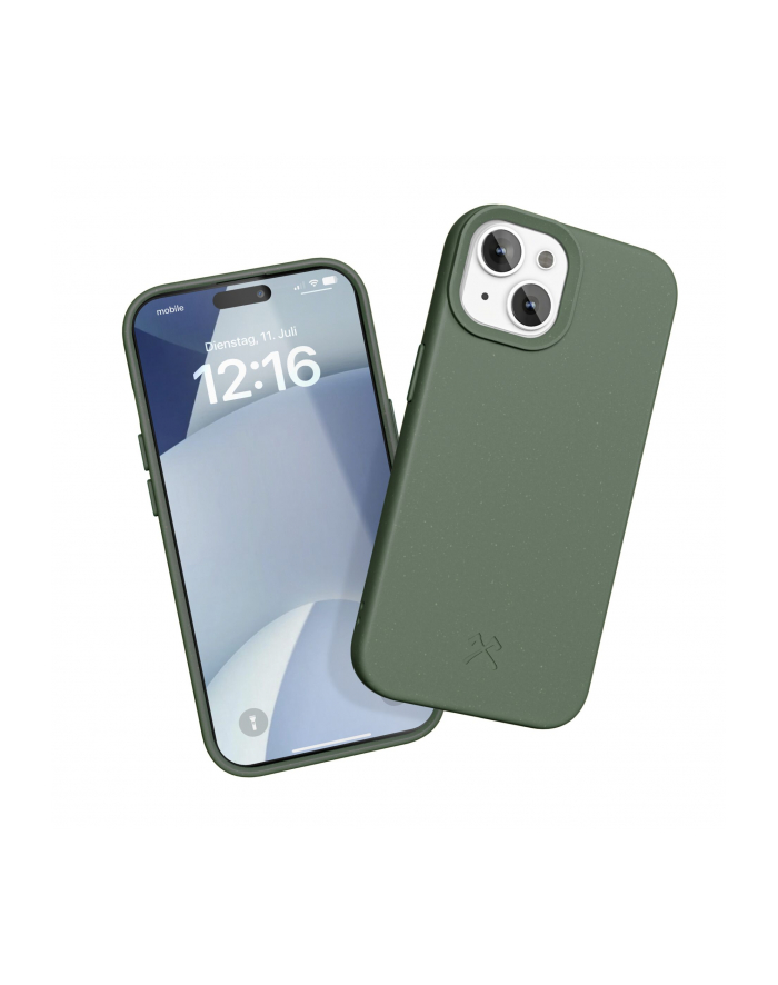 Woodcessories Bio Case MagSafe iPhone 15 Midnight Green główny