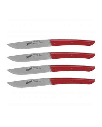 Berkel steak knife set 4-pcs. Color red