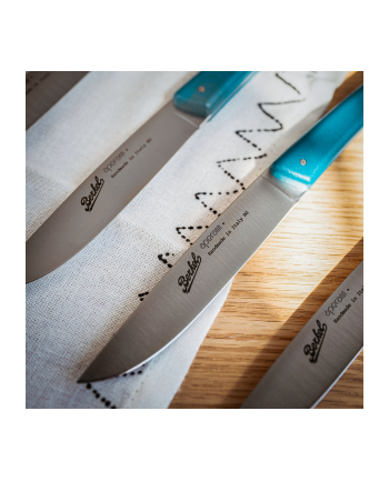 Berkel steak knife set 4-pcs. Color petrol blue