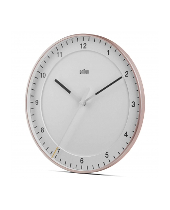 Braun BC 17 PW DCF Radio wall clock pink/Kolor: BIAŁY