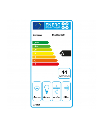 Siemens LC65KDK20 IQ100 Angled Cooker Hood