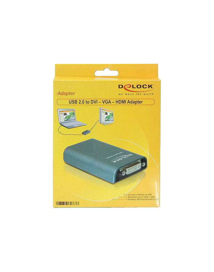 Delock adapter USB -> DVI/VGA/HDMI główny