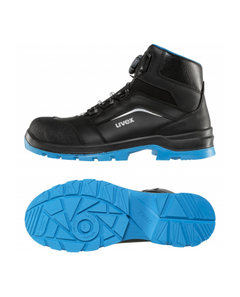 uvex Stiefel 95692 BOA schw/bl S S3 PUR W11 44