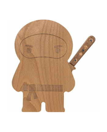 OTOTO Ninja Board Cutting Board 'amp; Knife