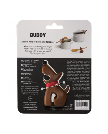 OTOTO Buddy Brown Spoon Holder 'amp; Steam Releaser