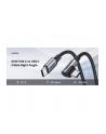 UGREEN USB-C to Angled USB2.0-C Round Cable 1m Gray Black - nr 7