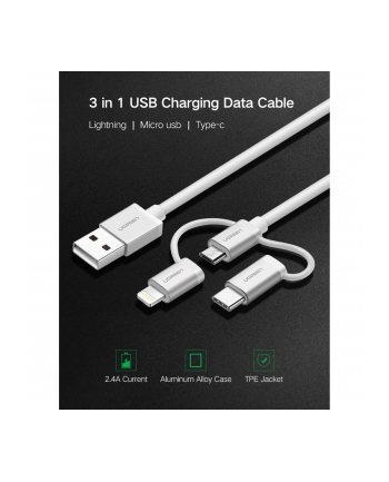 UGREEN 3-in-1 USB2.0-A Multifunction Cable