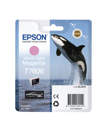 Epson ink cartridge vivid light magenta T 7606 N