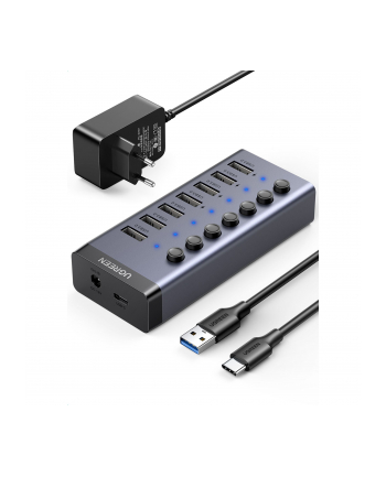 UGREEN USB-C to 7-Port USB-A 3.0 Hub DC 12V (wersja europejska)