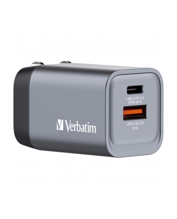 Verbatim GNC-35 GaN Charger 34W 1xUSB-C PD, 1xUSB-A QC 3.0 32200