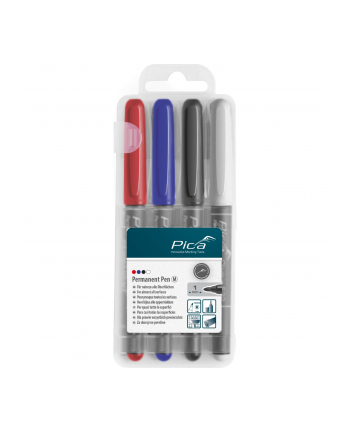 pica-marker Pica Permanent-Pen 1,0mm assorted with Instant-White-Pen