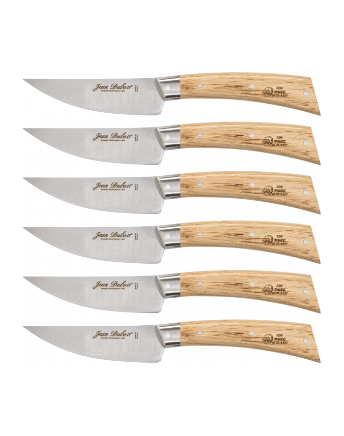 Jean Dubost Laguiole 6 pcs. Steak Knife Set, Oak Wood główny