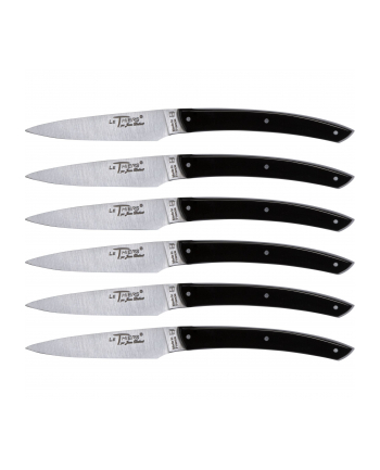 Jean Dubost Laguiole 6 pcs. Knife Set, Acrylic Black