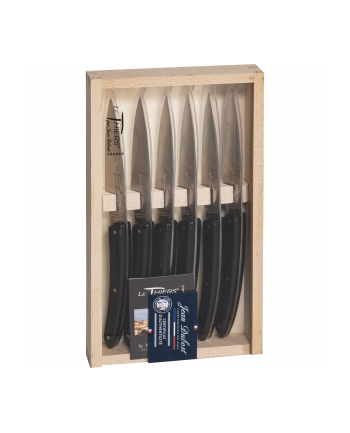 Jean Dubost Laguiole 6 pcs. Knife Set, Acrylic Black